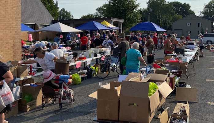 Free garage sale at big give event in Cornwall, Ontario