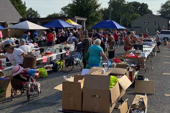 Free garage sale at big give event in Cornwall, Ontario