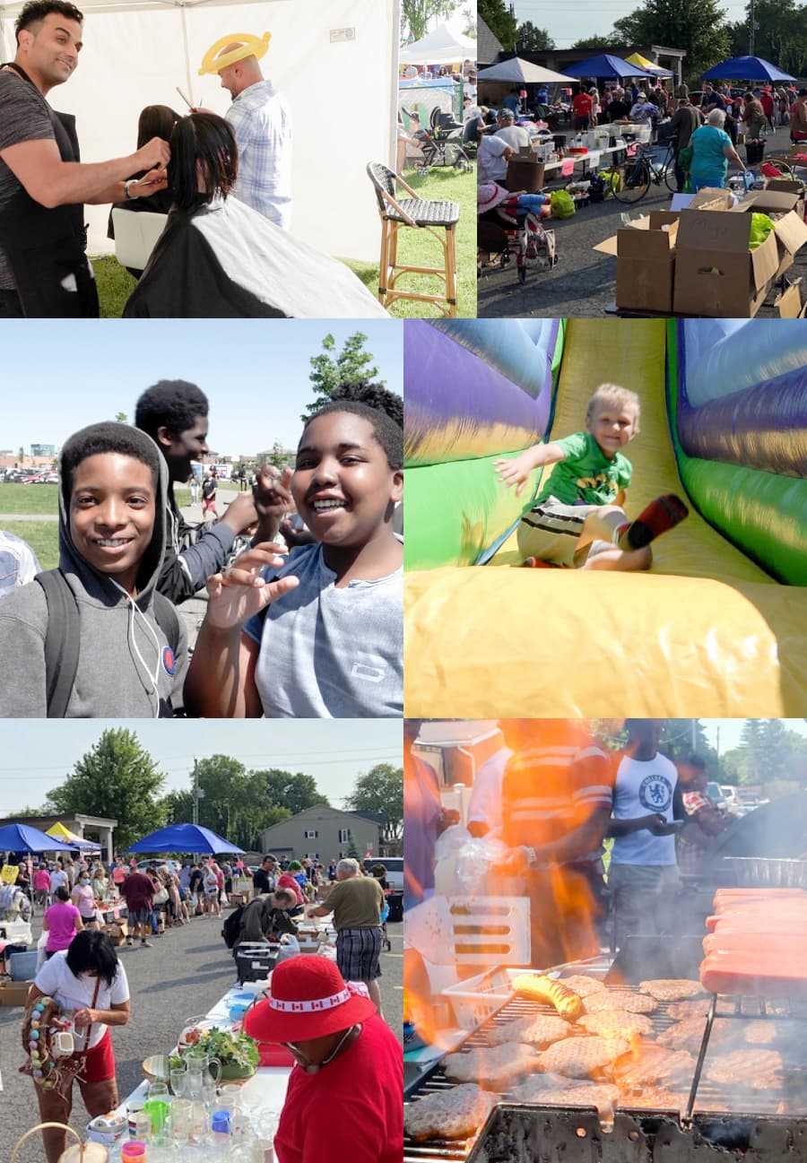 A collage of photos from Big Gives.